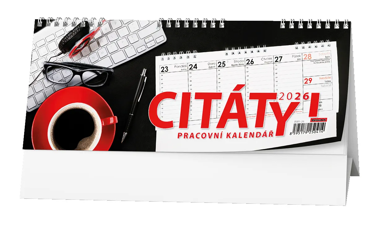 Stolní kalendář 2026 Pracovní kalendář CITÁTY I