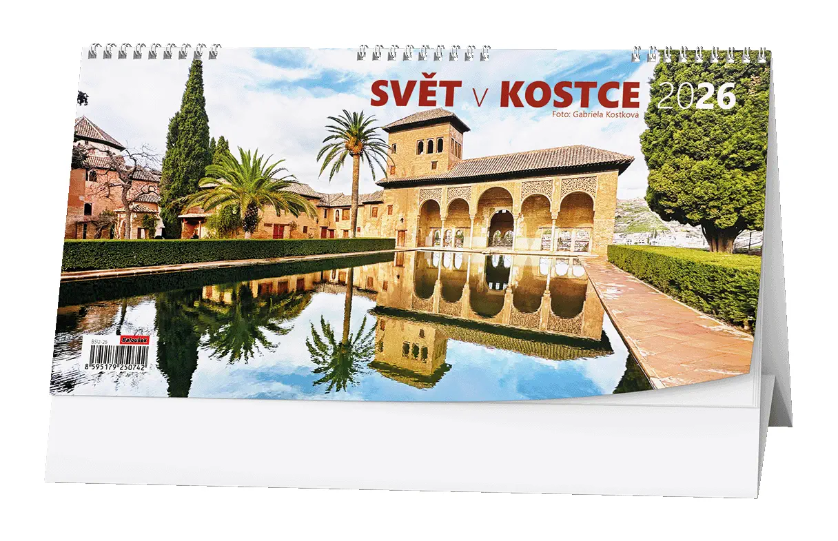 Stolní kalendář 2026 Svět v kostce
