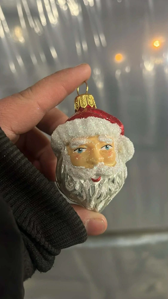 Vánoční baňka skleněná - Mikuláš 