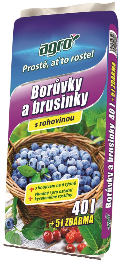 AGRO Substrát pro borůvky a brusinky 40 l + 5 l