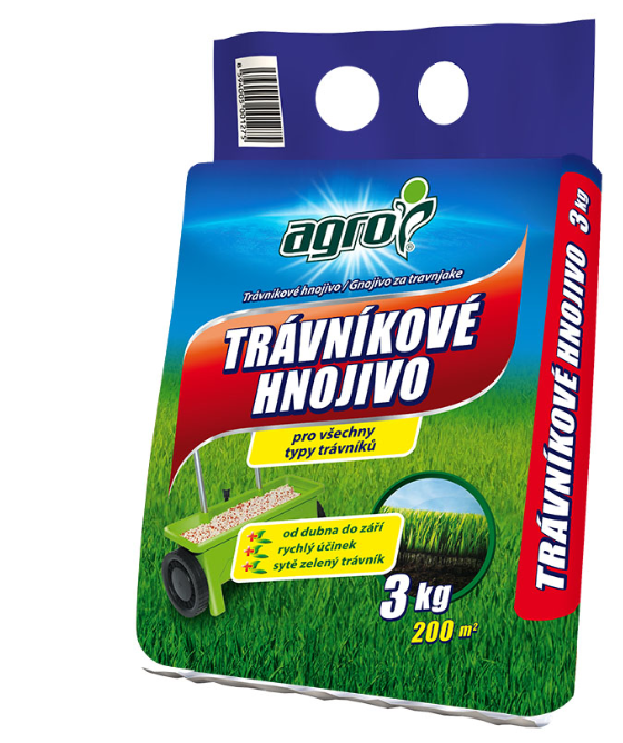 AGRO Trávníkové hnojivo 3 kg 19-08-08+2MgO