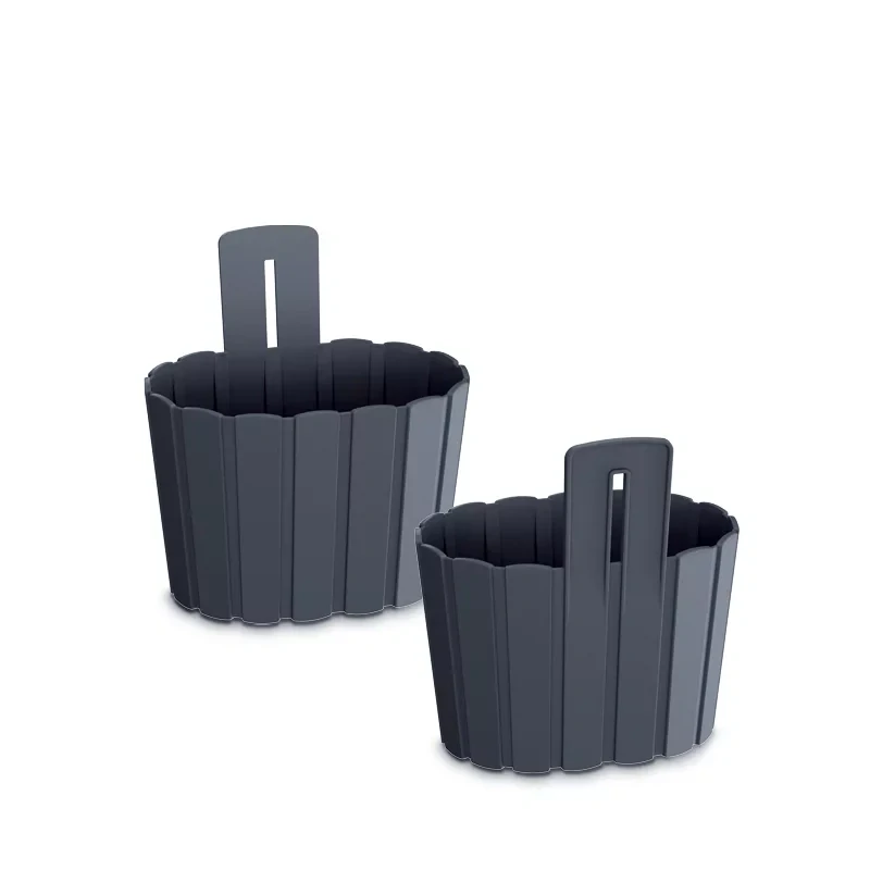 Květináč BOARDEE WALL 19.4cm antracit