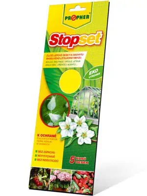 STOPSET žluté lepové desky