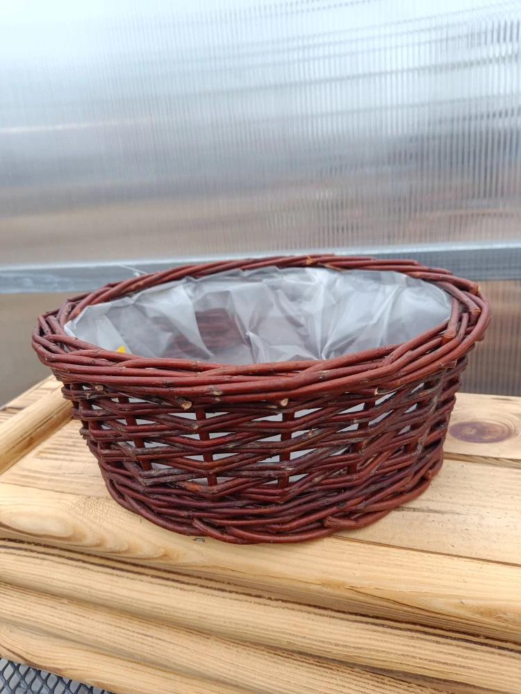 Proutěný košík - truhlík 30x11cm