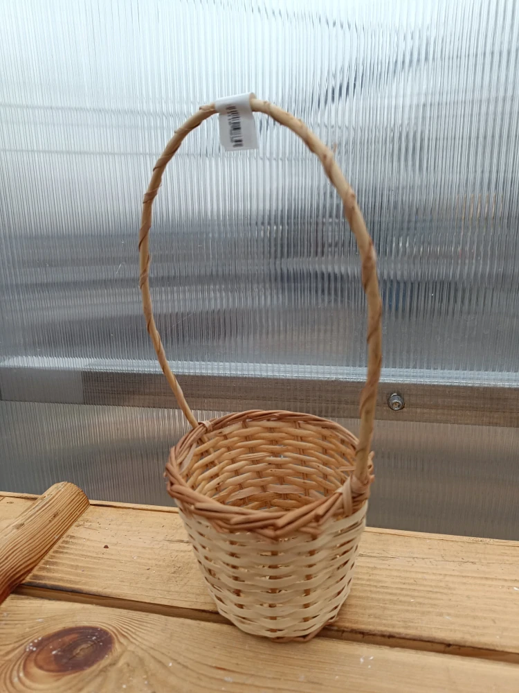 Proutěný košík - přírodní  11x27cm