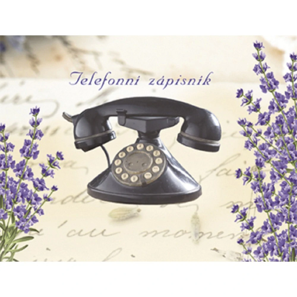 Telefonní zápisník - levandule- 