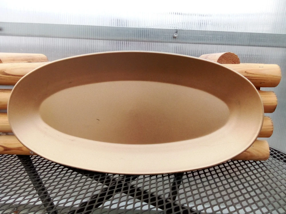 Podnos zlatý oválný 41.5cm