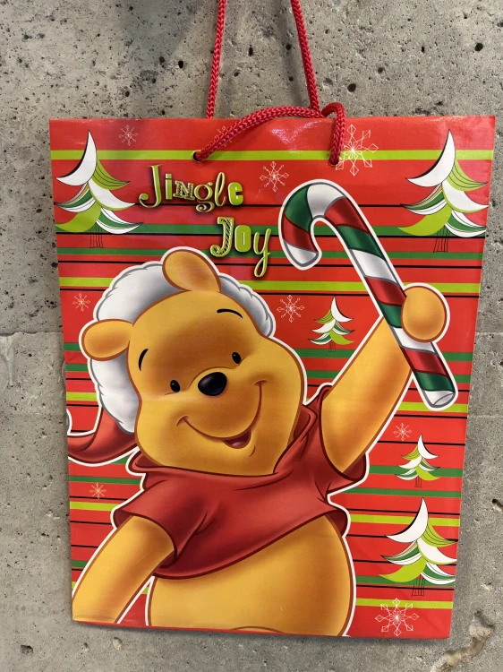 Dárková taška Medvídek Jingle joy   18x22cm