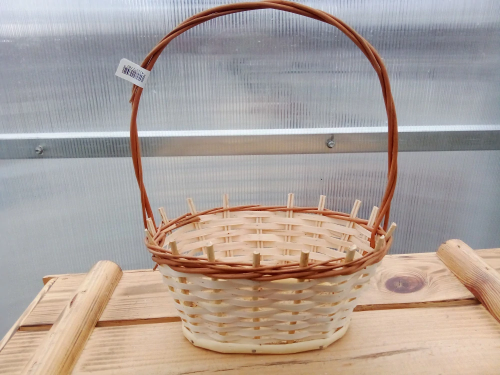 Proutěný košík 30cm přírodní