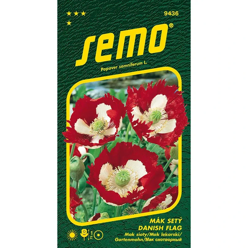 Mák setý Danish Flag - osivo 