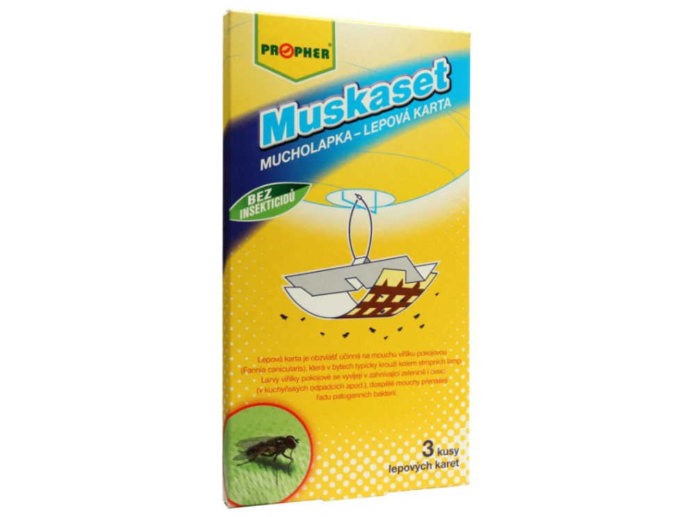 Muskaset - lepová karta 3ks
