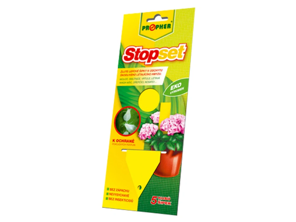 STOPSET žluté šipky 14x5cm 5ks