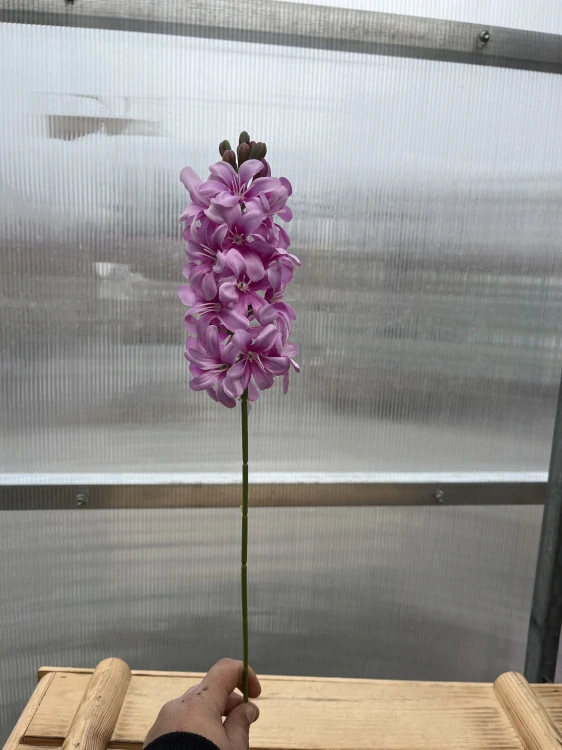 Umělá květina - Hyacint lila 52cm