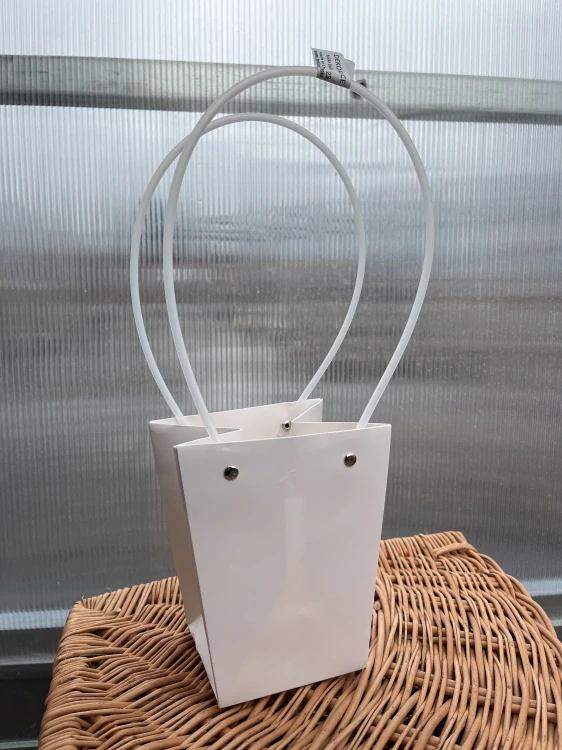 Dárková taška - kabelka  bílá 33x12cm