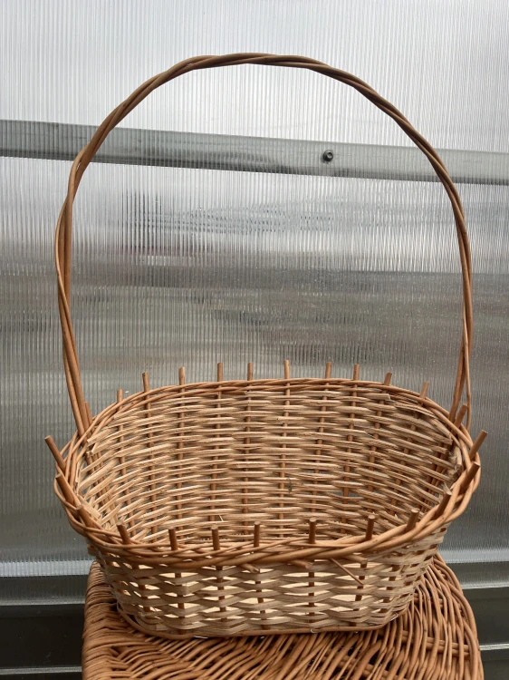 Proutěný košík- přírodní 45x37x18cm