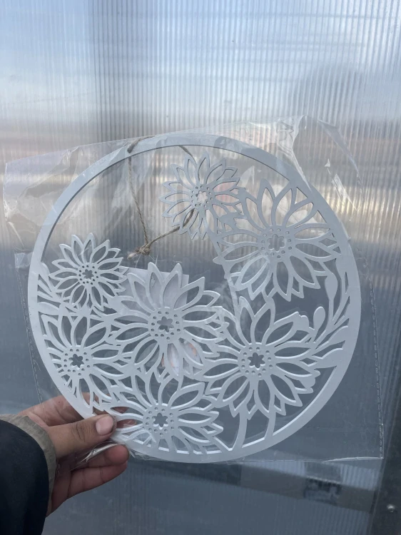 Vánoční dekorace - k zavěšení - koule bílá - 25cm