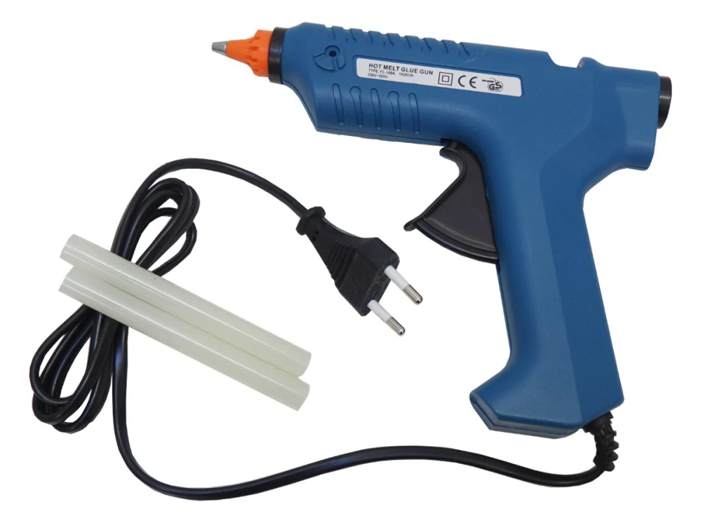 TOPTRADE pistole tavná, plastová, 80 W, O 10,5 mm, profi