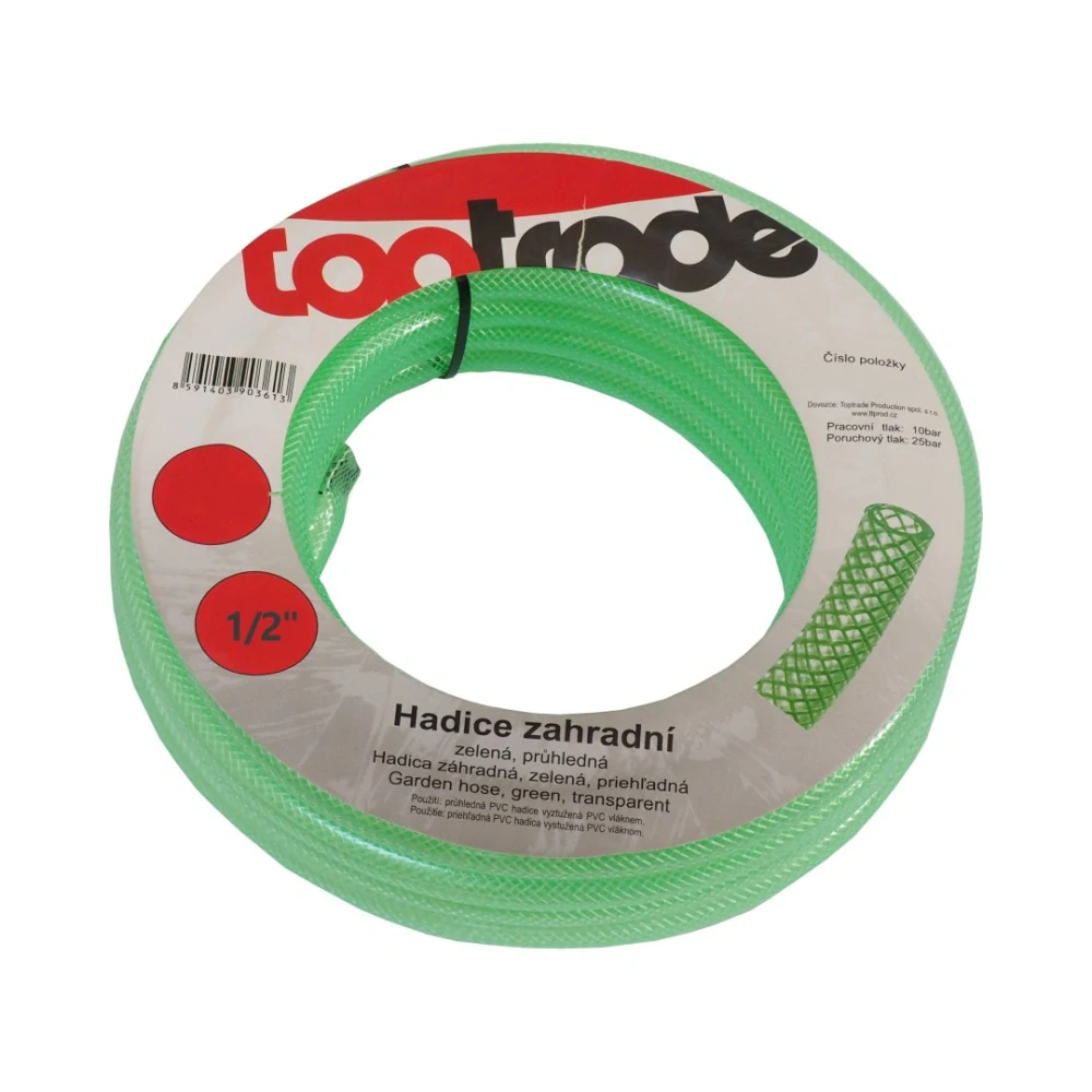 OPTRADE hadice zahradní, zelená, průhledná, 3/4", 10 m