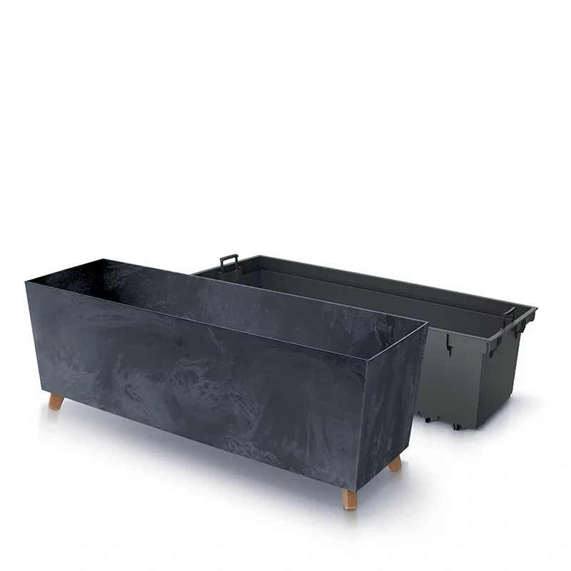 Truhlík Urbi Case Beton Effect N 77cm antracit