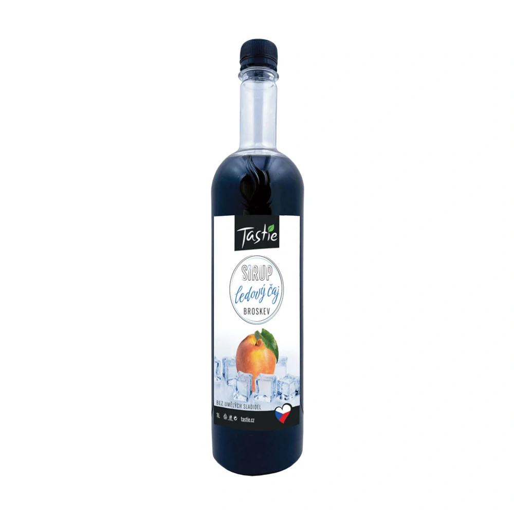 TASTIE sirup ledový čaj broskev 1l