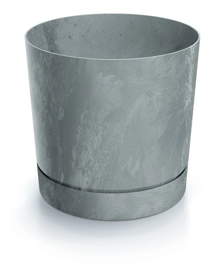Květináč TUBO P BETON EFFECT 12,8 cm  šedá