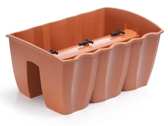 Truhlík na zábradlí CROWN 39.3cm - terakota
