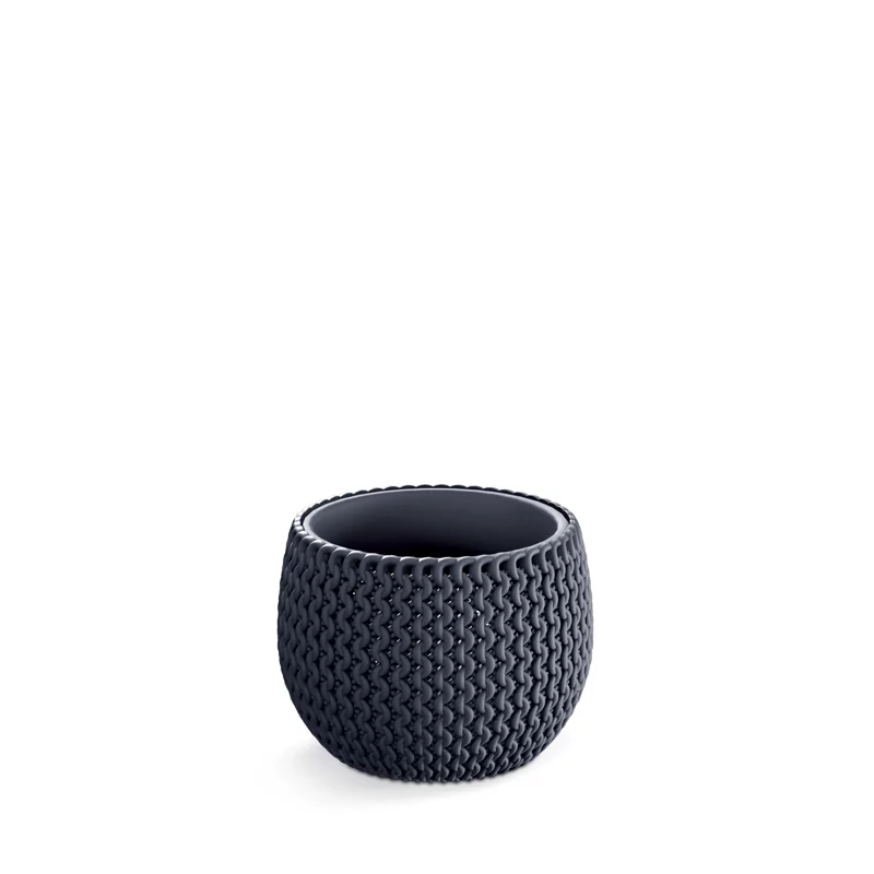 Květináč Splofy Bowl s vkladem 29cm antracit