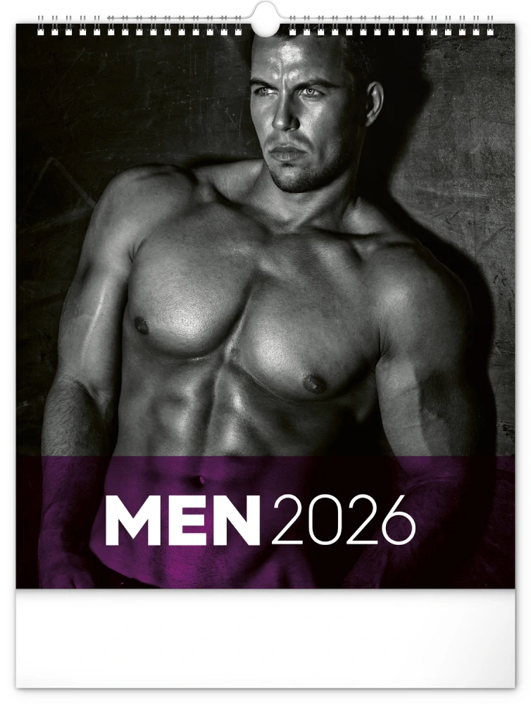 Nástěnný kalendář Men 2026, 30 x 34 cm