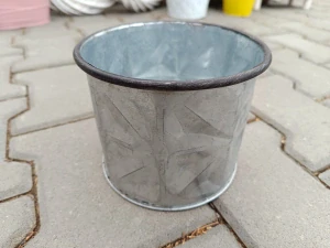 Obal na květináč plech 19cm kulatý perforovaný