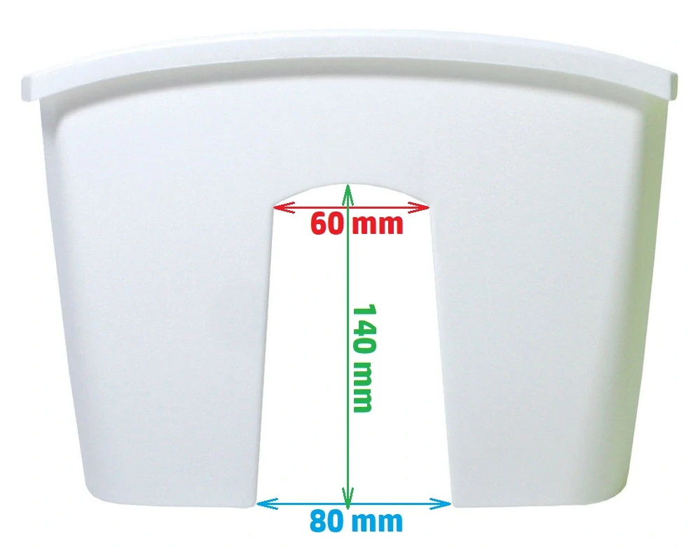 Truhlík na zábradlí CROWN 39.3cm - terakota