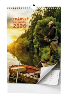 Nástěnný kalendář 2026 Rybářský kalendář  - A3