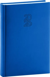 NOTIQUE Denní diář Aprint 2026, modrý, 15 x 21 cm
