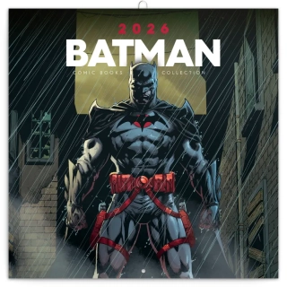 NOTIQUE Poznámkový kalendář Batman Comics 2026, 30 x 30 cm