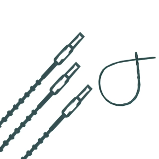 TOPTRADE pásek plastový, vázací, zahradní, 170 mm / 80 ks