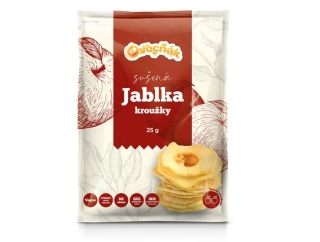 Sušené jablečné kroužky 25g