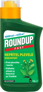 Roundup FAST koncentrát proti plevelům i mechu 1L