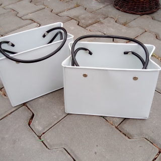 Dekorativní obal na květináč plech -19cm taška