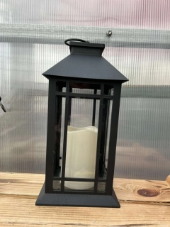 Plastová lampa  31x14x12cm   černá 
