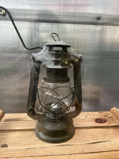 Petrolejka kov 27x15cm zelená 