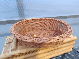 Ratanový košík - oval -  43x32x12cm