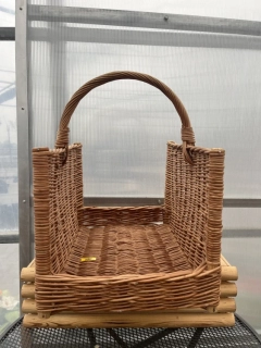 Proutěný koš na dřevo 44x29x48cm