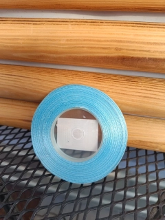 Dekorační stuha saténová  - tyrkysová 0.65cm x 35m