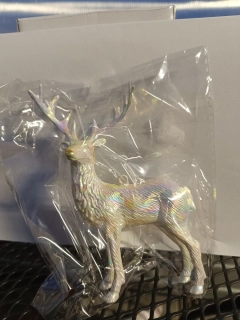 Vánoční dekorace - Sob holografický - 15cm