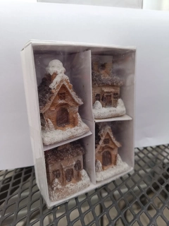 Vánoční dekorace - Chaloupky - v.5cm