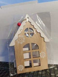 Vánoční dekorace - k zavěšení - Domeček - 15cm 