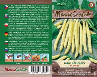 Fazol obecný keříčkový žlutoluský Blanche - osivo 