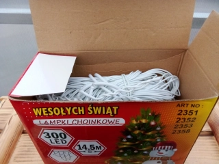 Vánoční 300LED světýlka 14.5m bílé