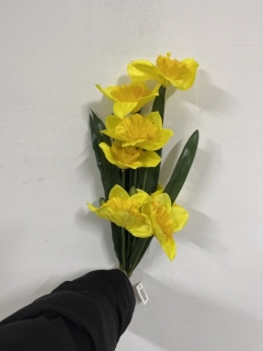 Plastová kytice - Narcis žlutý  53cm