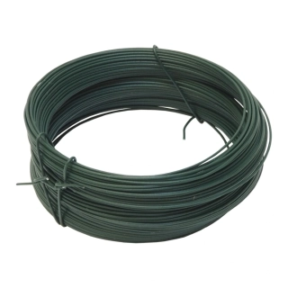 TOPTRADE drát vázací, poplastovaný, zelený, O 2 mm / 50 m