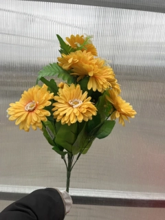 Plastová kytice - gerbera oranžová  46cm